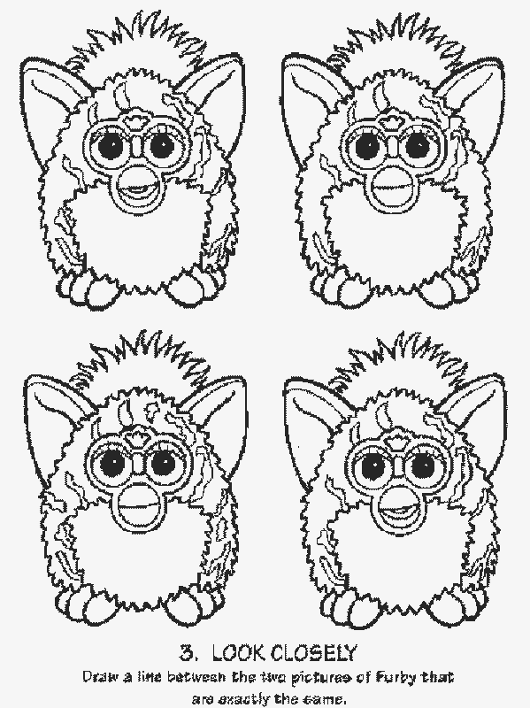 Furby kolorowanki